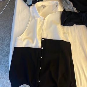 Black and white tobi dress